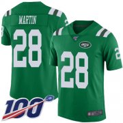 Wholesale Cheap Nike Jets #28 Curtis Martin Green Men's Stitched NFL Limited Rush 100th Season Jersey