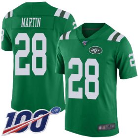 Wholesale Cheap Nike Jets #28 Curtis Martin Green Men\'s Stitched NFL Limited Rush 100th Season Jersey