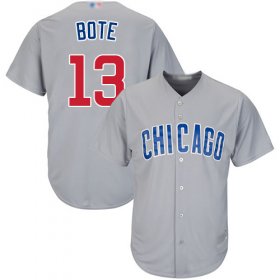 Wholesale Cheap Cubs #13 David Bote Grey New Cool Base Stitched MLB Jersey