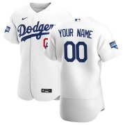 Wholesale Cheap Los Angeles Dodgers Custom Men's Nike White Home 2020 World Series Champions Authentic Player MLB Jersey