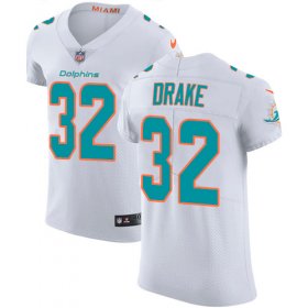 Wholesale Cheap Nike Dolphins #32 Kenyan Drake White Men\'s Stitched NFL Vapor Untouchable Elite Jersey