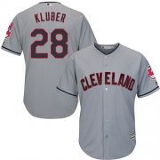 Wholesale Cheap Indians #28 Corey Kluber Grey Road Stitched Youth MLB Jersey