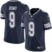 Wholesale Cheap Nike Cowboys #9 Tony Romo Navy Blue Team Color Men's Stitched NFL Vapor Untouchable Limited Jersey