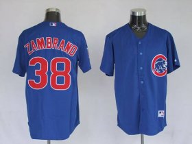 Wholesale Cheap Cubs #38 Carlos Zambrano Stitched Blue MLB Jersey