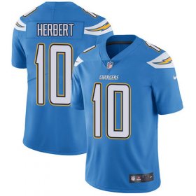 Wholesale Cheap Nike Chargers #10 Justin Herbert Electric Blue Alternate Men\'s Stitched NFL Vapor Untouchable Limited Jersey