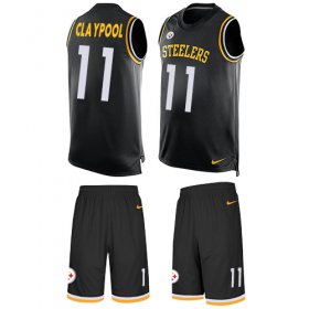 Wholesale Cheap Nike Steelers #11 Chase Claypool Black Team Color Men\'s Stitched NFL Limited Tank Top Suit Jersey