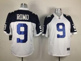 Wholesale Cheap Nike Cowboys #9 Tony Romo White Thanksgiving Men\'s Throwback Stitched NFL Limited Jersey