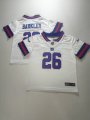 Wholesale Cheap Toddlers New York Giants #26 Saquon Barkley White Color Rush Stitched Nike Limited Jersey