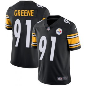 Wholesale Cheap Nike Steelers #91 Kevin Greene Black Team Color Men\'s Stitched NFL Vapor Untouchable Limited Jersey