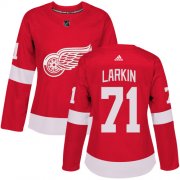 Wholesale Cheap Adidas Red Wings #71 Dylan Larkin Red Home Authentic Women's Stitched NHL Jersey