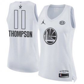 Wholesale Cheap Nike Golden State Warriors #11 Klay Thompson White Women\'s NBA Jordan Swingman 2018 All-Star Game Jersey