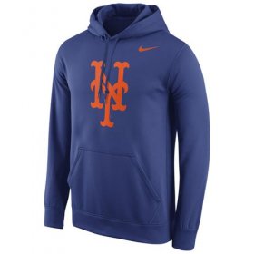 Wholesale Cheap New York Mets Nike Logo Performance Pullover Royal MLB Hoodie