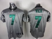 Wholesale Cheap Eagles #7 Michael Vick Grey Shadow Stitched NFL Jersey