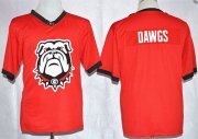 Wholesale Cheap Georgia Bulldogs Blank Dawgs Team Pride Fashion Red Jersey