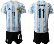 Wholesale Cheap Men 2020-2021 Season National team Argentina home white 11 Soccer Jersey