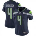 Wholesale Cheap Nike Seahawks #4 Michael Dickson Steel Blue Team Color Women's Stitched NFL Vapor Untouchable Limited Jersey