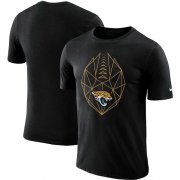 Wholesale Cheap Men's Jacksonville Jaguars Nike Black Fan Gear Icon Performance T-Shirt
