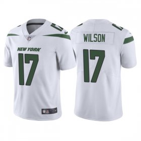Wholesale Cheap Men\'s New York Jets #17 Garrett Wilson 2022 White Vapor Untouchable Limited Stitched Jersey