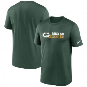 Wholesale Cheap Green Bay Packers Nike Fan Gear Team Conference Legend Performance T-Shirt Green