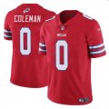 Cheap Men's Buffalo Bills #0 Keon Coleman Red 2024 Draft Vapor Untouchable Limited Football Stitched Jersey