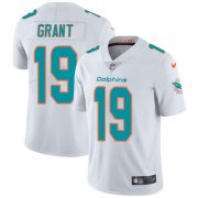 Wholesale Cheap Nike Dolphins #19 Jakeem Grant White Men's Stitched NFL Vapor Untouchable Limited Jersey