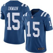 Wholesale Cheap Nike Colts #15 Dontrelle Inman Royal Blue Team Color Men's Stitched NFL Vapor Untouchable Limited Jersey
