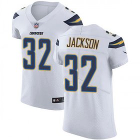 Wholesale Cheap Nike Chargers #32 Justin Jackson White Men\'s Stitched NFL Vapor Untouchable Elite Jersey