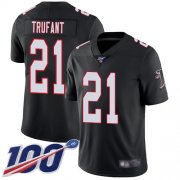 Wholesale Cheap Nike Falcons #21 Desmond Trufant Black Alternate Men's Stitched NFL 100th Season Vapor Limited Jersey
