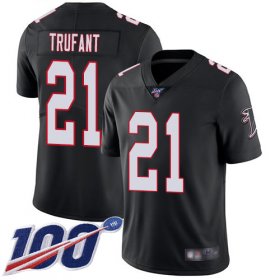 Wholesale Cheap Nike Falcons #21 Desmond Trufant Black Alternate Men\'s Stitched NFL 100th Season Vapor Limited Jersey