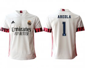 Wholesale Cheap Men 2020-2021 club Real Madrid home aaa version 1 white Soccer Jerseys