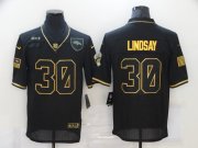 Wholesale Cheap Men's Denver Broncos #30 Phillip Lindsay Black Gold 2020 Salute To Service Stitched NFL Nike Limited Jersey