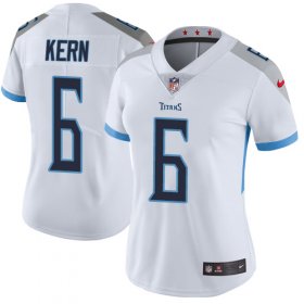 Wholesale Cheap Nike Titans #6 Brett Kern White Women\'s Stitched NFL Vapor Untouchable Limited Jersey