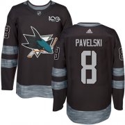 Wholesale Cheap Adidas Sharks #8 Joe Pavelski Black 1917-2017 100th Anniversary Stitched NHL Jersey