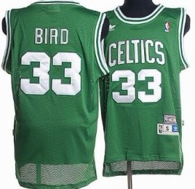 Wholesale Cheap Boston Celtics #33 Larry Bird Green Swingman Throwback Jersey