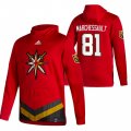 Wholesale Cheap Vegas Golden Knights #81 Jonathan Marchessault Adidas Reverse Retro Pullover Hoodie Red