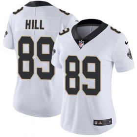 Wholesale Cheap Nike Saints #89 Josh Hill White Women\'s Stitched NFL Vapor Untouchable Limited Jersey