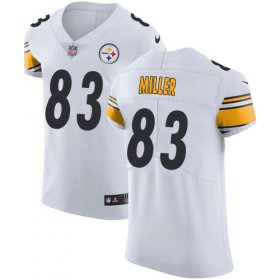 Wholesale Cheap Nike Steelers #83 Heath Miller White Men\'s Stitched NFL Vapor Untouchable Elite Jersey