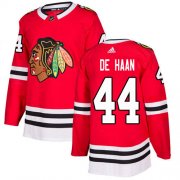 Wholesale Cheap Adidas Blackhawks #44 Calvin De Haan Red Home Authentic Stitched NHL Jersey