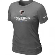 Wholesale Cheap Women's Nike Atlanta Falcons Critical Victory NFL T-Shirt Dark Grey