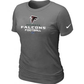 Wholesale Cheap Women\'s Nike Atlanta Falcons Critical Victory NFL T-Shirt Dark Grey
