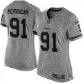Wholesale Cheap Nike Redskins #91 Ryan Kerrigan Gray Women's Stitched NFL Limited Gridiron Gray Jersey