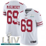 Wholesale Cheap Nike 49ers #69 Mike McGlinchey White Super Bowl LIV 2020 Youth Stitched NFL Vapor Untouchable Limited Jersey