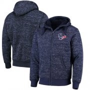 Wholesale Cheap Men's Houston Texans G-III Sports by Carl Banks Heathered Navy Discovery Sherpa Full-Zip Jacket