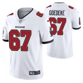 Wholesale Cheap Men\'s Tampa Bay Buccaneers #67 Luke Goedeke White Vapor Untouchable Limited Stitched Jersey