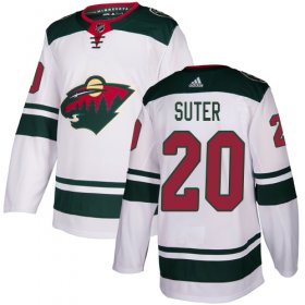 Wholesale Cheap Adidas Wild #20 Ryan Suter White Road Authentic Stitched Youth NHL Jersey