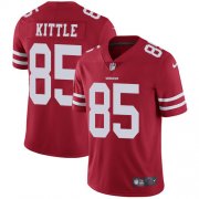 Wholesale Cheap Nike 49ers #85 George Kittle Red Team Color Men's Stitched NFL Vapor Untouchable Limited Jersey