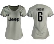 Wholesale Cheap Women's Juventus #6 Khedira Away Soccer Club Jersey