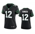 Cheap Women's New York Jets #12 Joe Namath Black 2024 Football Stitched Jersey(Run Small)
