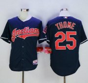 Wholesale Cheap Indians #25 Jim Thome Navy Blue Cool Base Stitched MLB Jersey