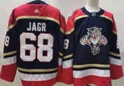 Wholesale Cheap Men's Florida Panthers #68 Jaromir Jagr Black 2021 Reverse Retro Stitched NHL Jersey